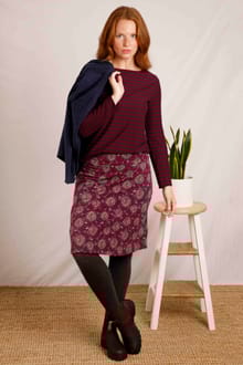 Malmo Organic Jersey Skirt Mulled Wine