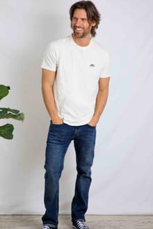 Fished Organic Cotton T-Shirt Dusty White