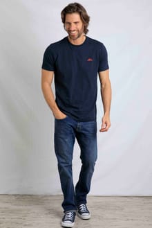 Fished Organic Cotton T-Shirt Navy