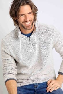 Cruiser Eco 1/4 Zip Macaroni Ecru