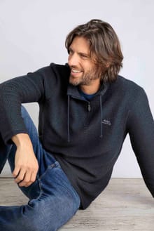 Cruiser Eco 1/4 Zip Macaroni Navy