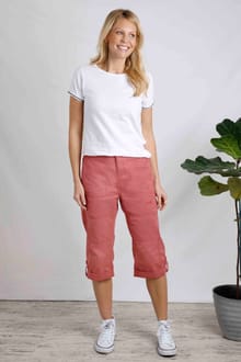 Salena 3/4 Length Trousers Rosewood