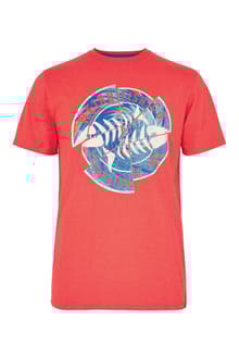 Vortex Eco Graphic T-Shirt Radical Red