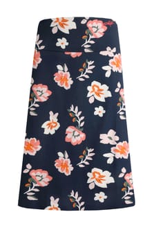 Malmo Organic Printed Jersey Skirt Rich Navy