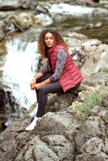 Atissa Lightweight Padded Gilet Mulberry