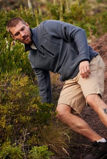Murrisk Relaxed Casual Shorts Taupe Grey