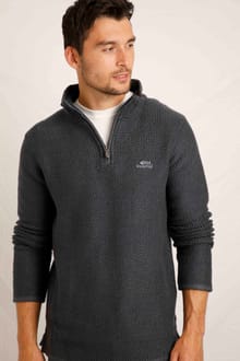 Stern 1/4 Zip Eco Macaroni Sweatshirt Navy