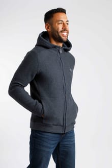 Hawg Full Zip Eco Macaroni Hoodie Sweatshirt Navy