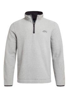 Wyre Eco 1/4 Zip Textured Fleece Ecru