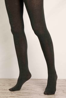 Una Plain Tights Charcoal Marl