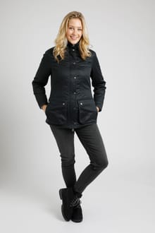 Acer Pigment Printed Wadded Jacket Navy
