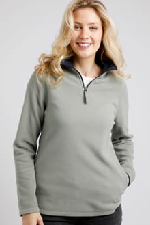 Esterel 1/4 Fleece Microfleece Sage