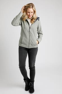 Tara Full Zip Fleece Hoodie Sage