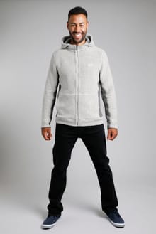 Hawg Full Zip Eco Macaroni Hoodie Sweatshirt Ecru