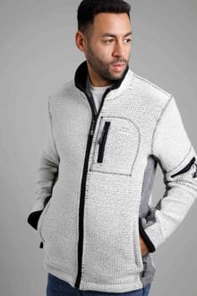 Berhan Full Zip Eco Lined Macaroni Sweatshirt Ecru