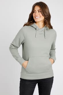Ramie Eco Bonded Waffle Hoodie  Sage
