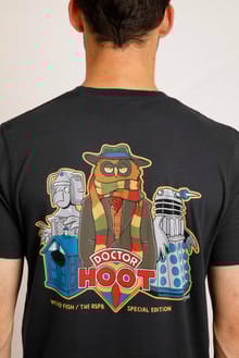 Doctor Hoot RSPB Artist T-Shirt Collaboration Navy