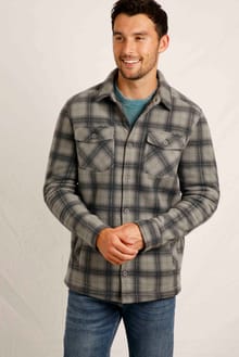 Tyburn Check Fleece Shacket Cement
