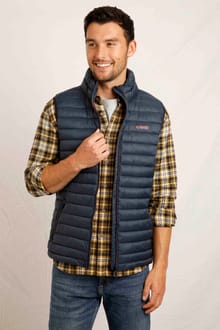 Langtree Lightweight Showerproof Padded Gilet Navy