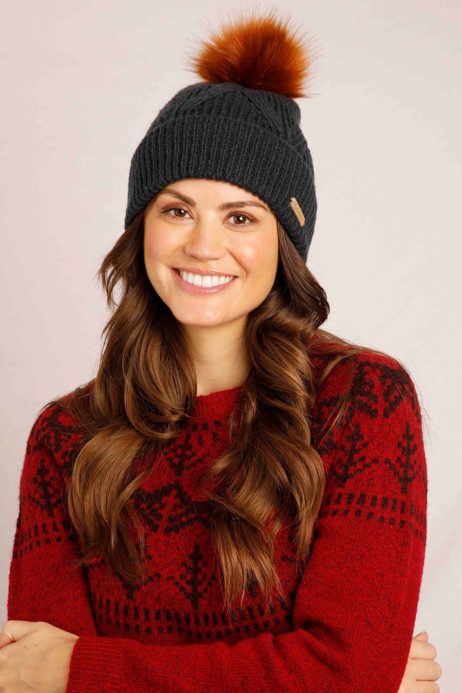 Allium Eco Bobble Hat Navy
