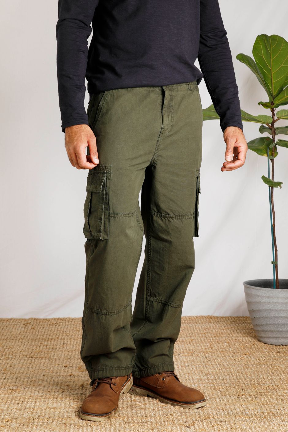 Turner Cargo Trousers Fir Green