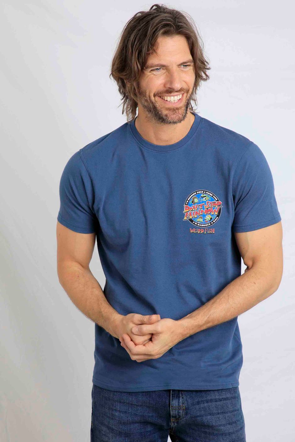 Stop Minnow Artist T-Shirt Ensign Blue
