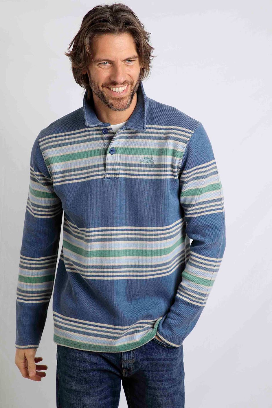 Caudale Heavyweight Stripe Rib Rugby Ensign Blue