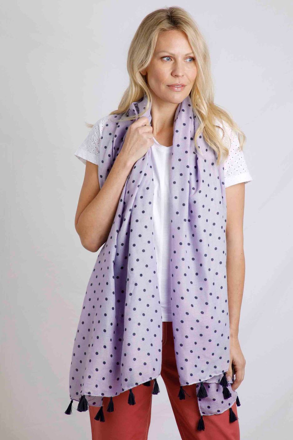 Marelia Eco Printed Scarf Heather