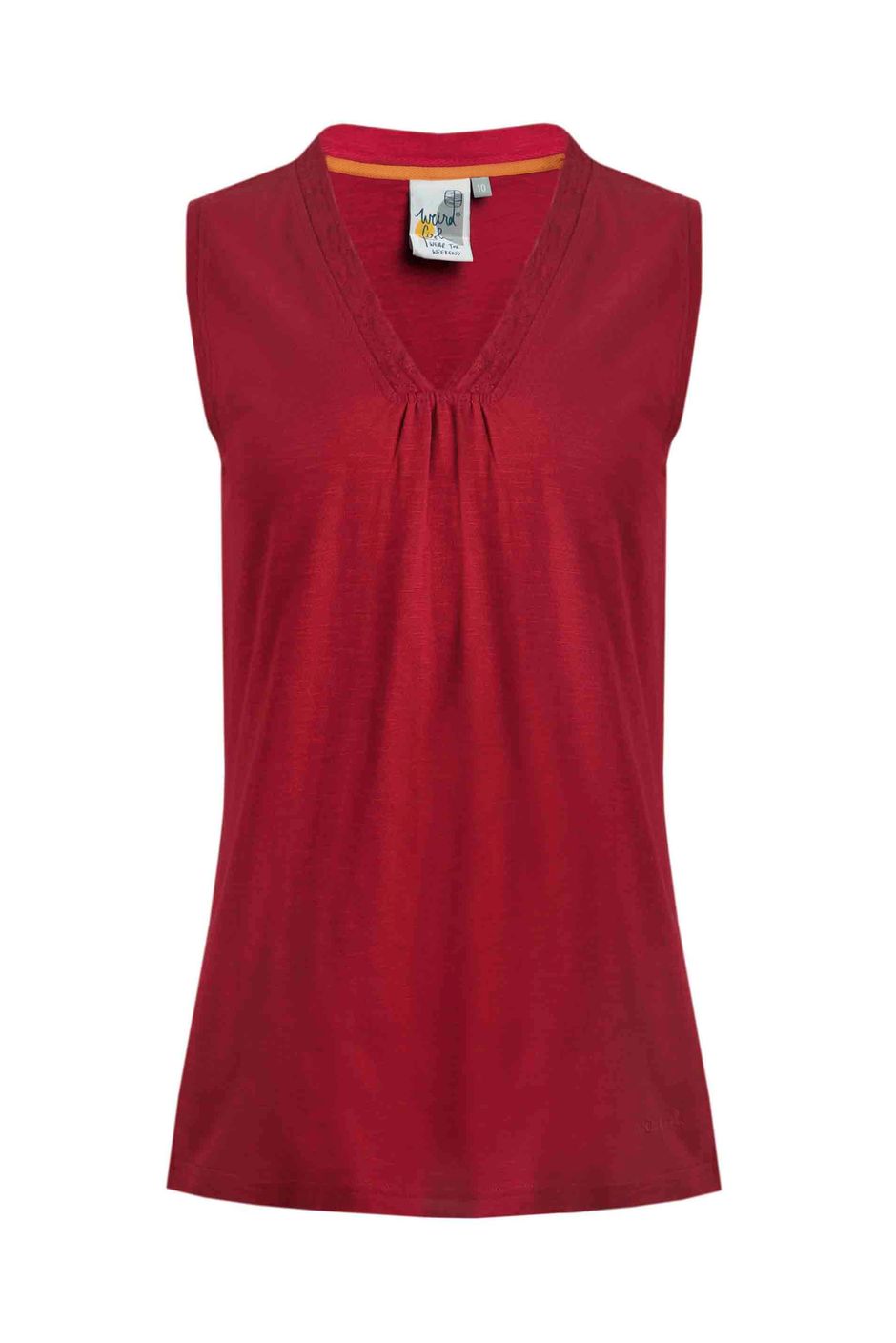 Arenas Organic Outfitter Cotton Vest Chilli Red
