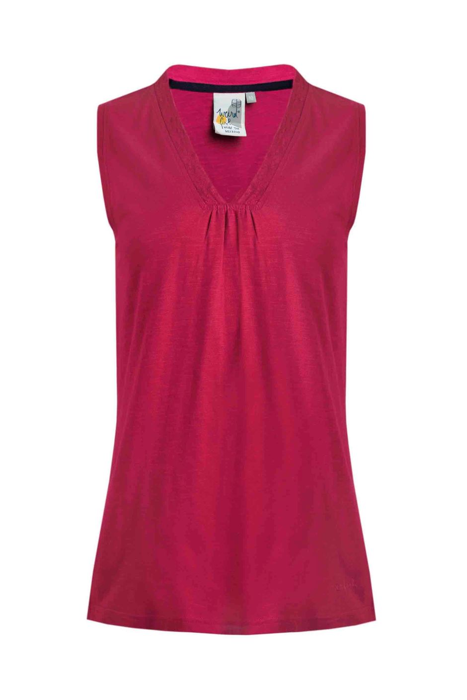 Arenas Organic Outfitter Cotton Vest Hot Pink
