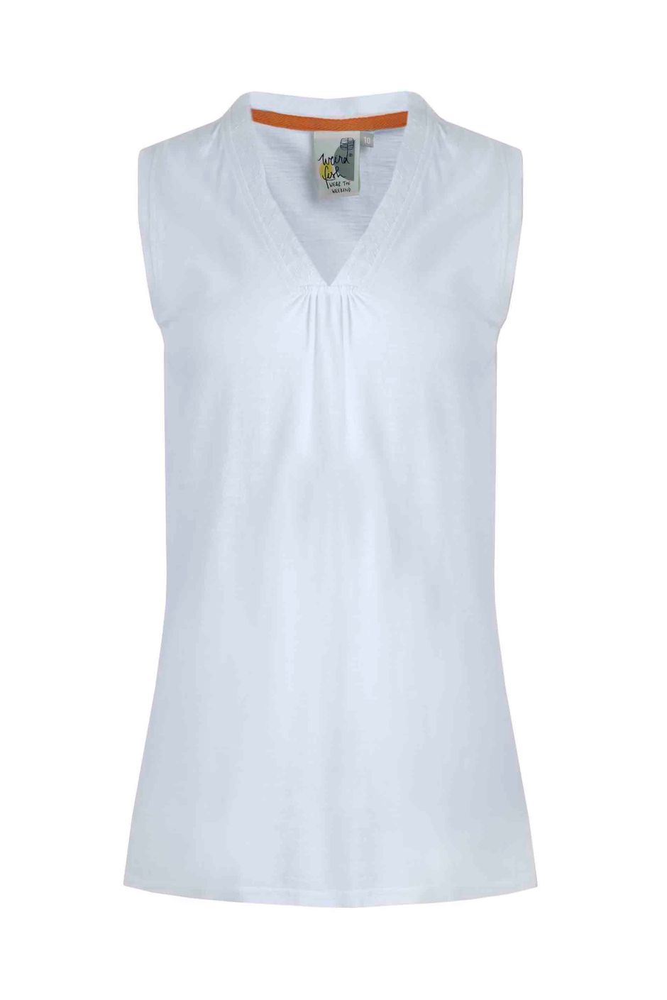 Arenas Organic Outfitter Cotton Vest White