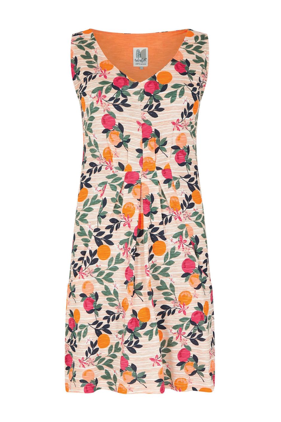 Indus Printed Jersey Tunic Cantaloupe