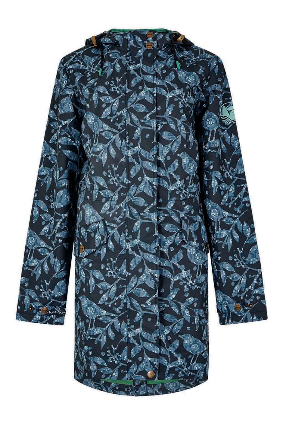 Alinda Printed Showerproof  Jacket Navy