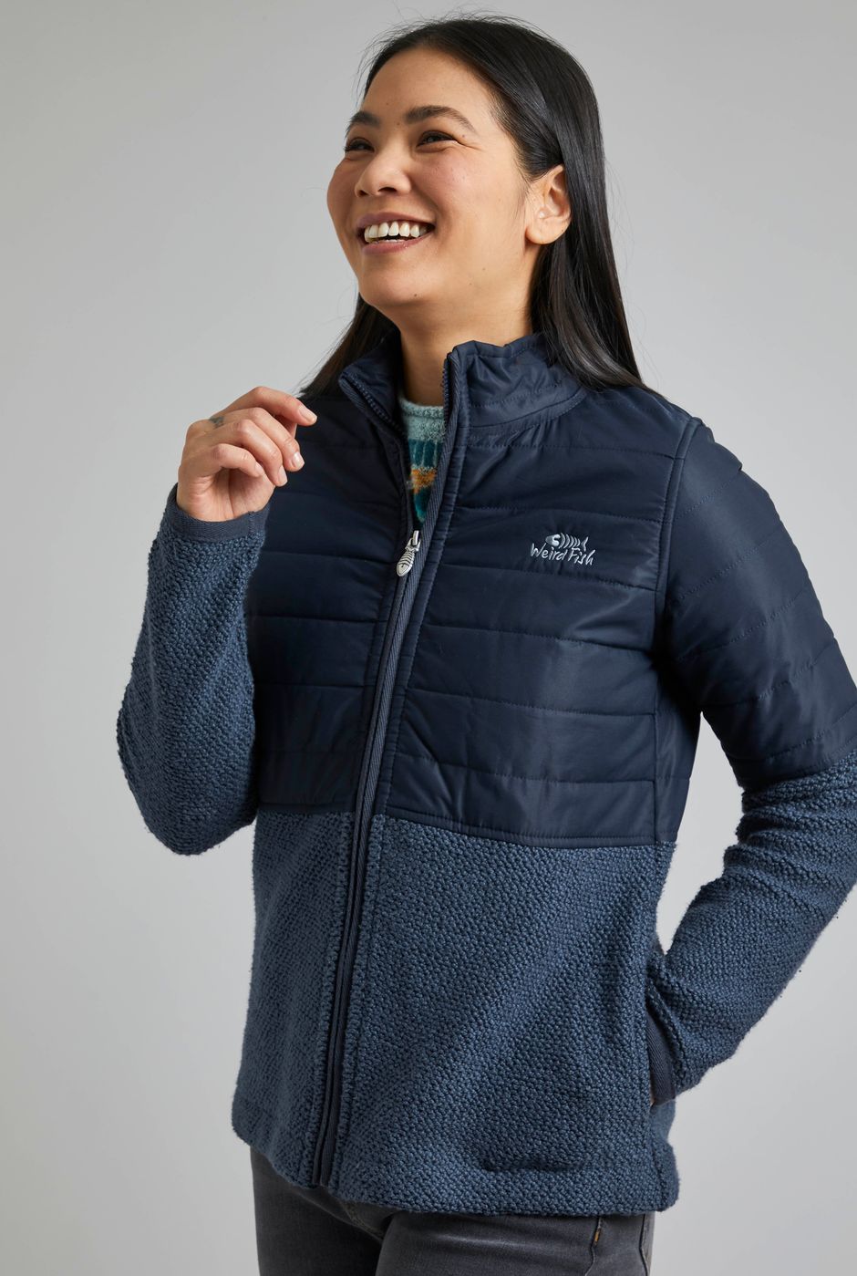Organa Full Zip Atlas Macaroni Navy