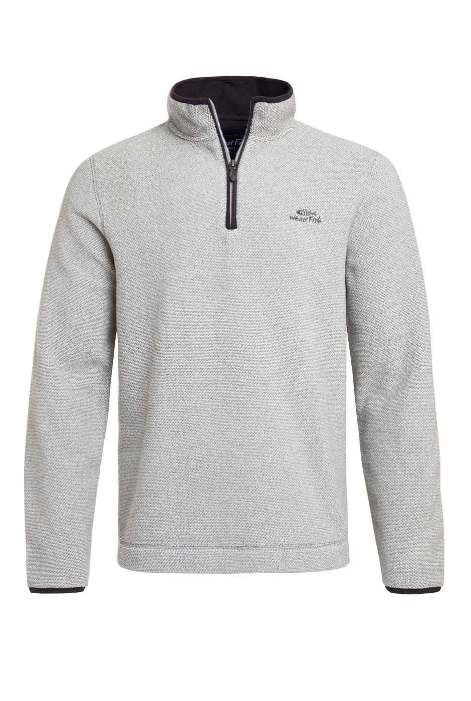 Wyre Eco 1/4 Zip Textured Fleece Ecru