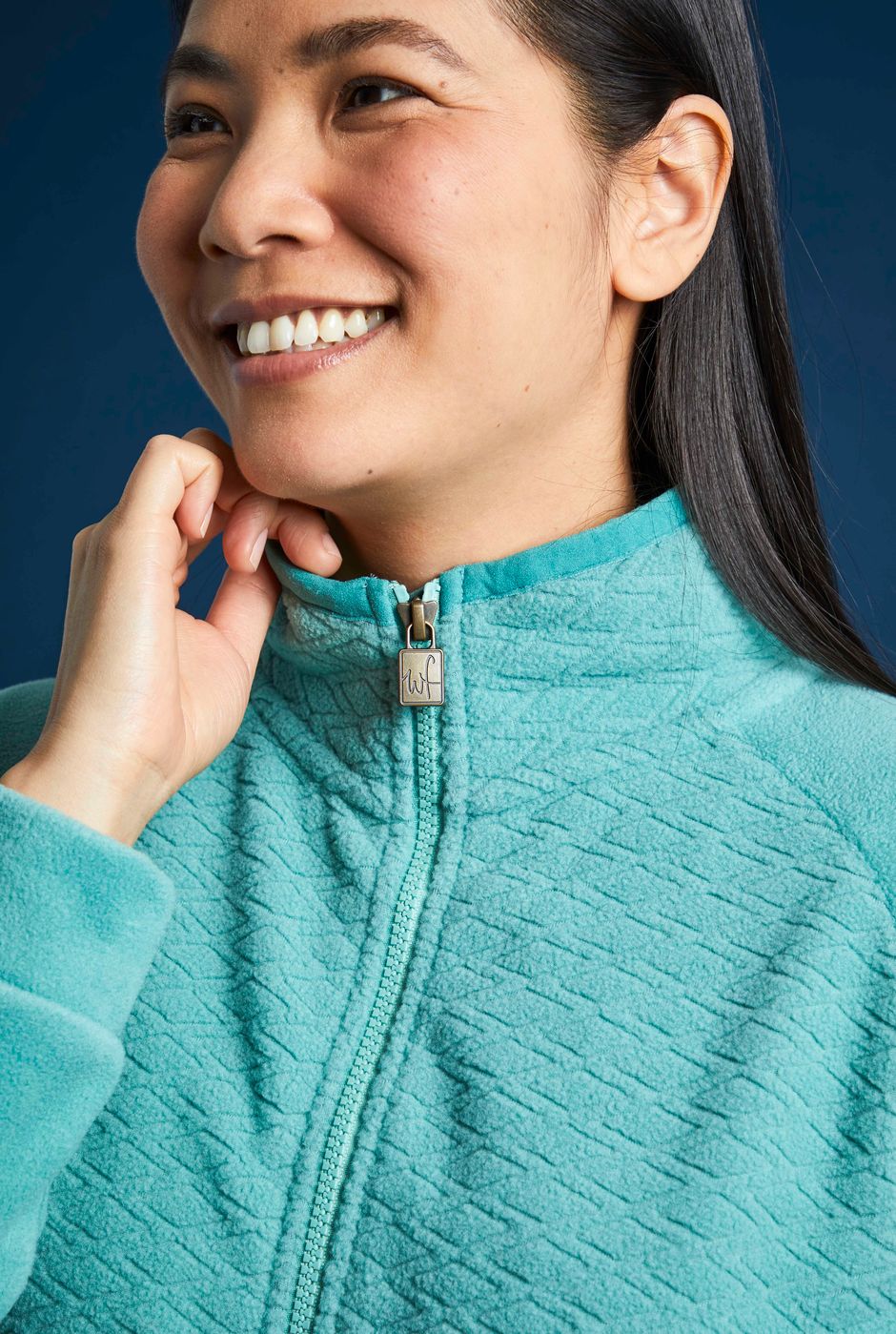Pippy Recycled Polyester Micro Fleece Washed Teal